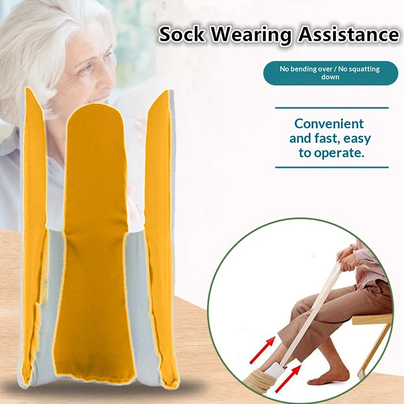1 Pcs Blue Auxiliary Sock Dressing Tool No Need To Bend Over To Dress Socks Convenient Sock Dressing Tool For Pregnant Women