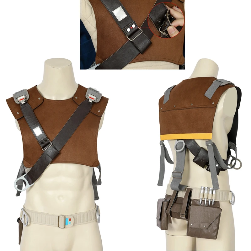 

Jedi Fallen Order Cal Kestis Shoulder Armor Soldier Straps and Bullet Belt Cosplay Costume Accessories