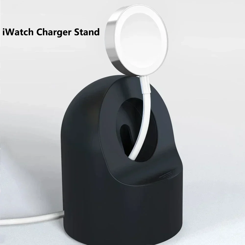For Apple Watch Charger Stand iWatchUltra/10/8/SE2/7/6/SE/4/3 49mm/45mm/44mm/42mm/41mm/40mm/38mmDurable Silicone Nightstand Mode