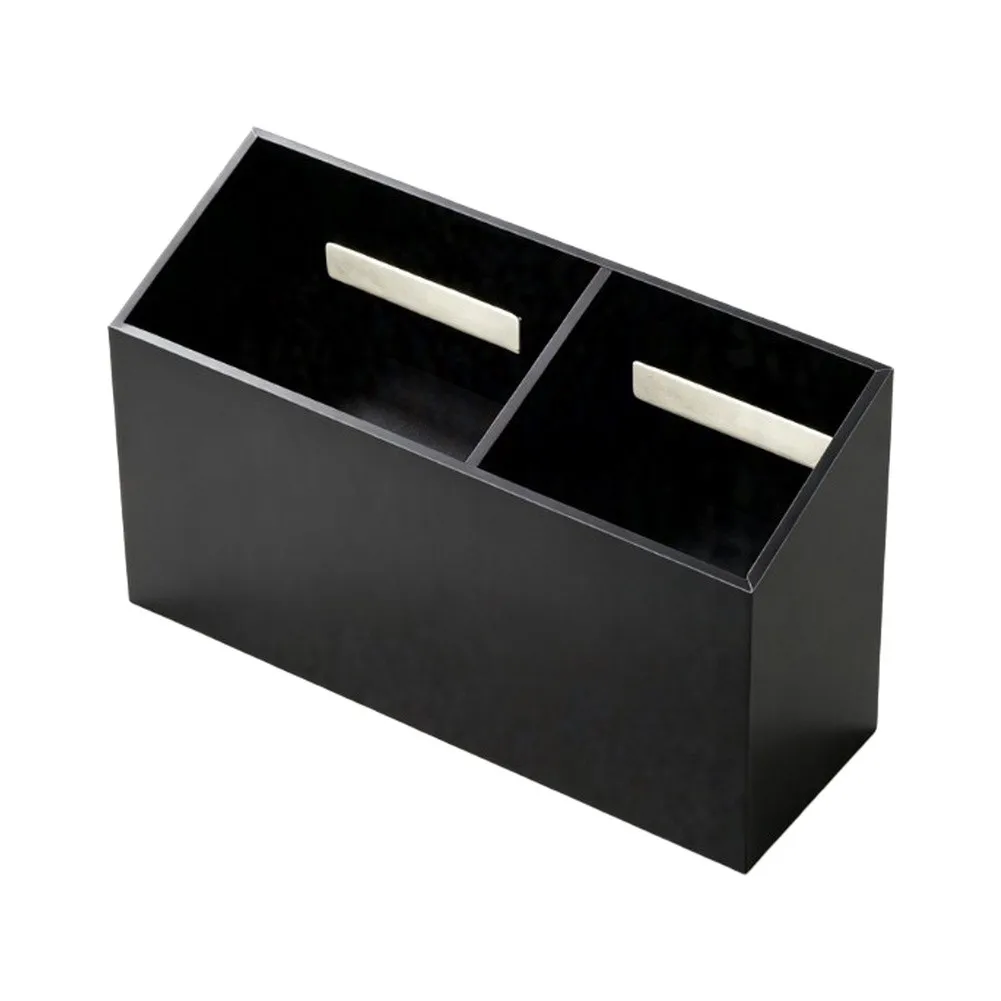 Wall Mounted Pen Holder for Markers and Erasers - Transparent White Black Desk Organizer Display Stand 15x8.9x5cm