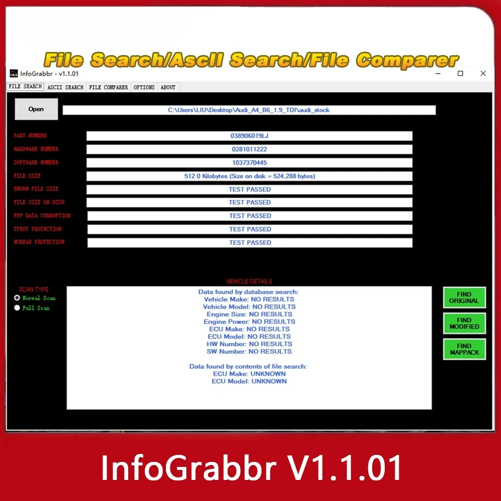 InfoGrabbr Information & File Testing Software For Remap Files Remove Letters/Numbers/Special characters/Spaces/Auto find Word