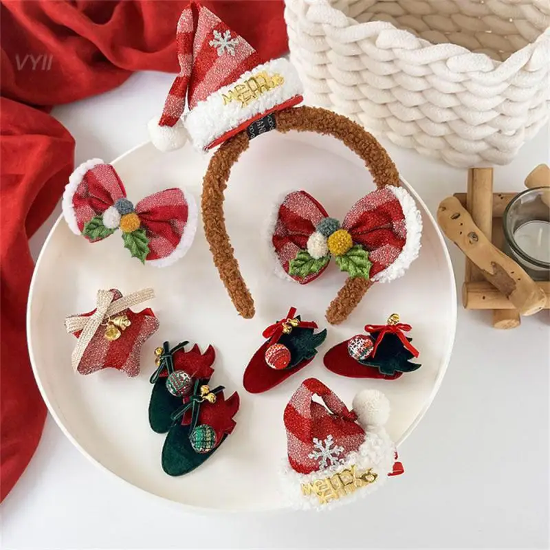 Clip Comfortable To Wear Fashionable Childrens Card Issuance Christmas Accessories Hairband Unique Design Cozy Hair Cards