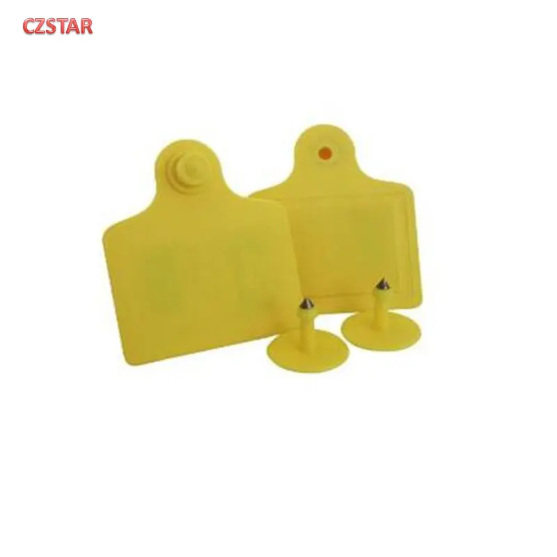 

100pcs free shipping UHF RFID Animal Ear Tag Passive alien 860~960MHz Livestock Identification for long range uhf rfid reader