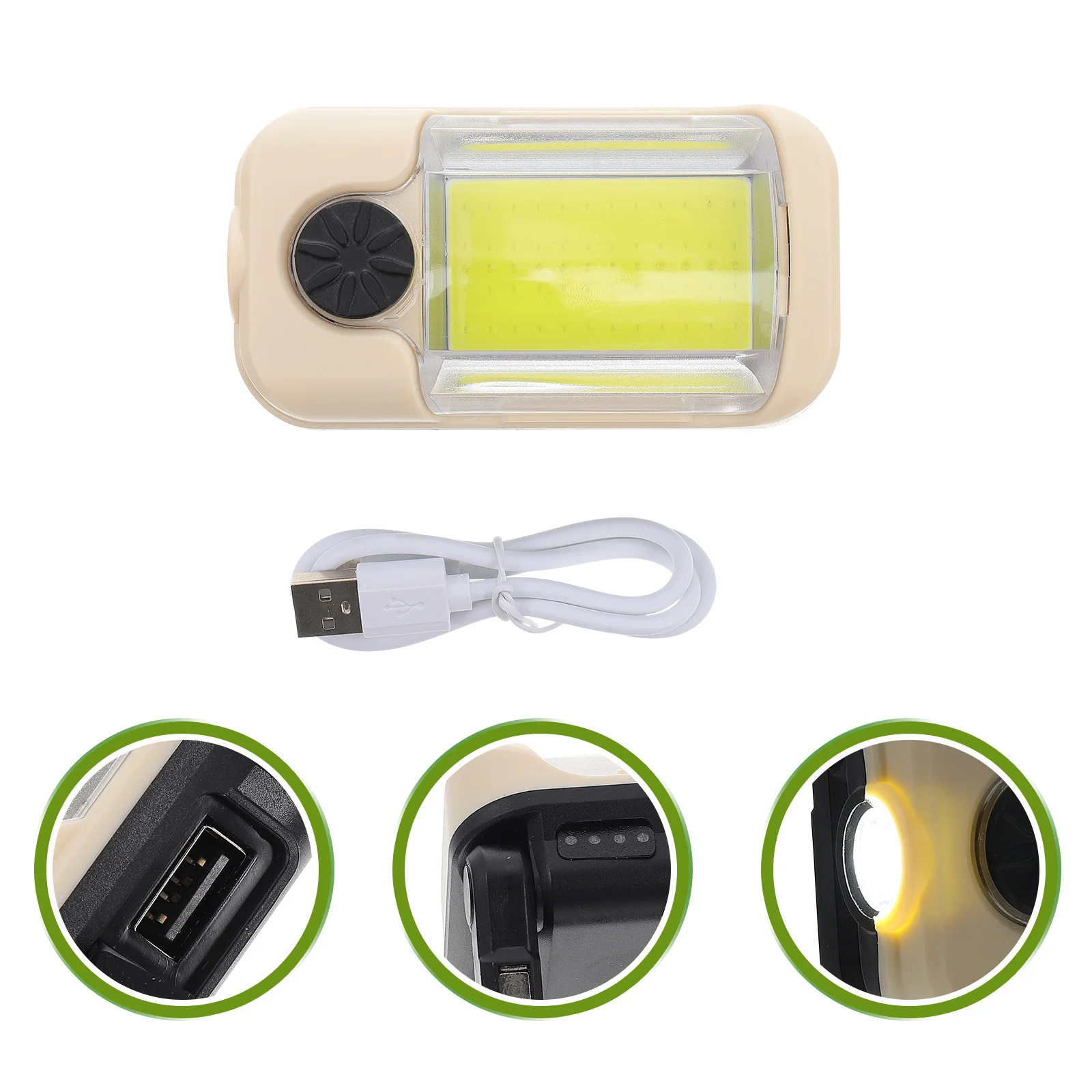 1 مجموعة 1 مجموعة قابلة للشحن ضوء العمل قسط المحمولة طوي Led مصباح للتخييم في الهواء الطلق المشي لمسافات طويلة الطوارئ USB شحن الضوء