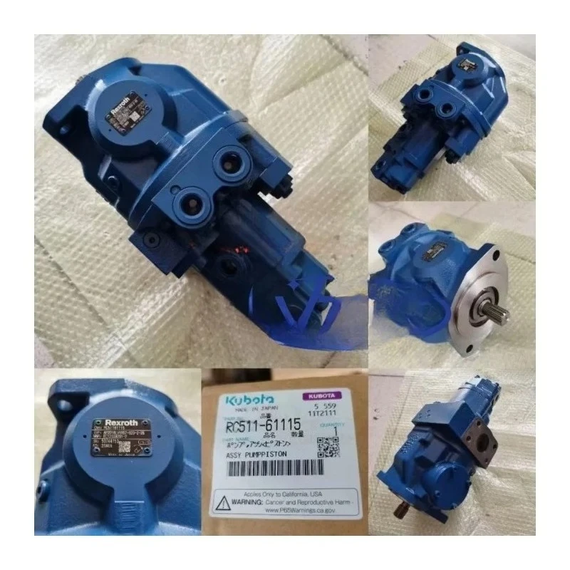 Mini Excavator Parts AP2D18LV1RS7 Main Pump RC511-61115  for Kubota U30 U35 Hydraulic Pump