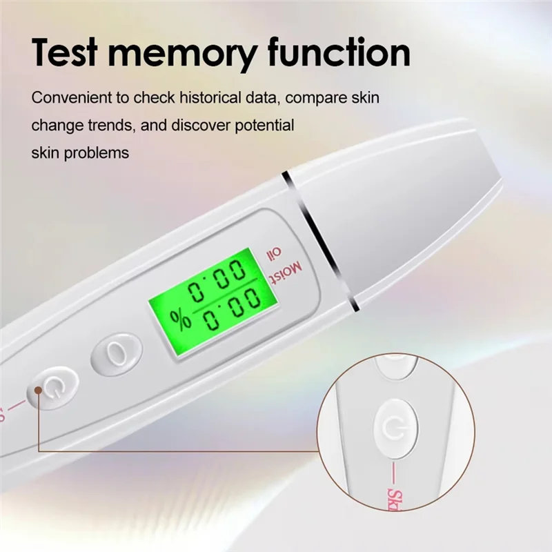 -MEOF testeur de peau du visage moniteur d'huile d'eau détecteur d'agent Fluorescent Forforehead soins de la peau des joues