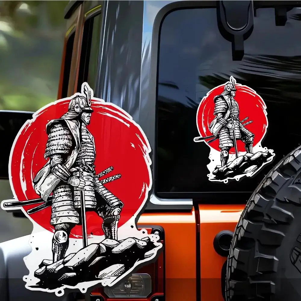 Fashion Fox Ninja Mask Japan Samurai Ninja Car Sticker Auto Window Decoration Decal Decor Laptop Trunk Guitar PVC Vinyl Stickers