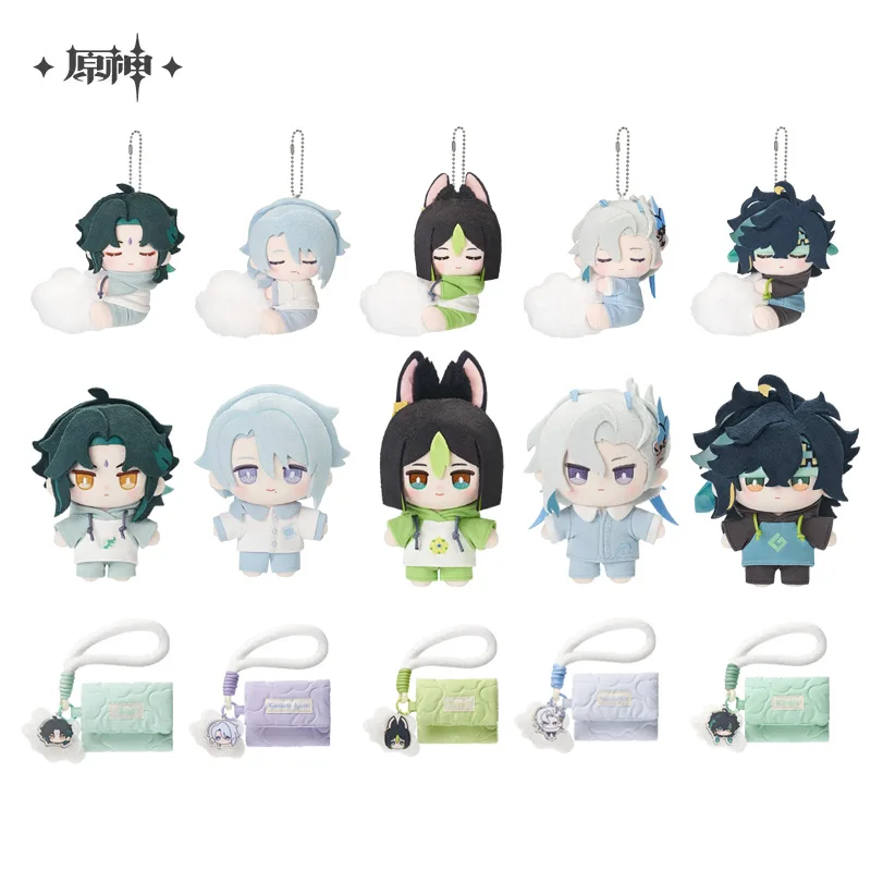 

Presale Sunsyea Genshin Impact Official Merch miHoYo Original Authentic TMNN Doll Keychain Bag Neuvillette Xiao Kinich Tighnari