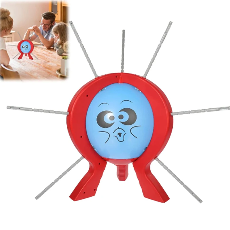 PopFury 36-Second Balloon Battle Game - ป้ายบอกคะแนน LED ของเล่นปาร์ตี้สําหรับครอบครัวพร้อมลูกโป่งปลอดสารพิษ 48 ลูกและตะกอนความปลอดภัย