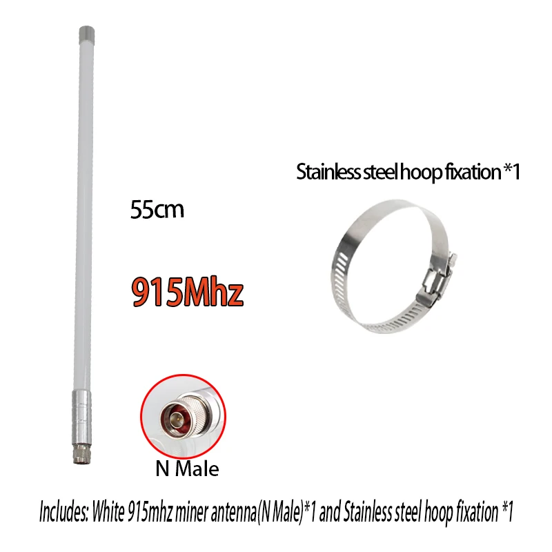 Imagem -03 - Antena do Mineiro do Hélio de Lora 915mhz 902-928mhz N-j Ganho Alto 8dbi Rak Impermeável Router de Lorawan Modem Exterior 868mhz