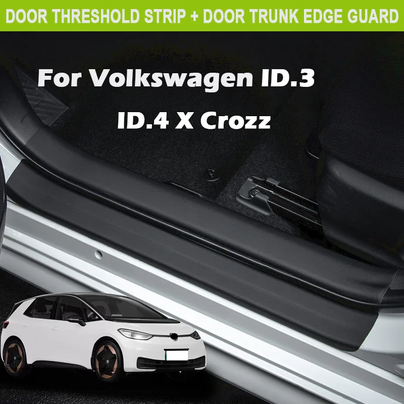 

Для Volkswagen ID.3 ID.4X Crozz 2020-2025 автомобильная защитная полоса на порог, наклейка на дверь багажника, устойчивая к царапинам накладка для ударов, декор