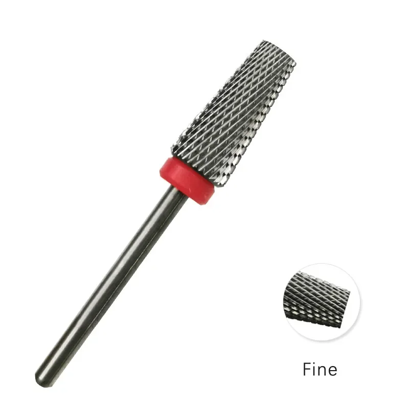 HYTOOS Flat Tapered Cross Teeth Bit 3/32 Carbide Nail Drill Bits Remove Gel Manicure Cutter Electric Drills Nails Accessorie