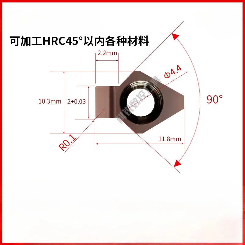 CNC Broaching Tool Keyway Slotting Tool Holder Keyway Gear Shaper Positioning Groove Broach Tool Inserts Carbide Insert