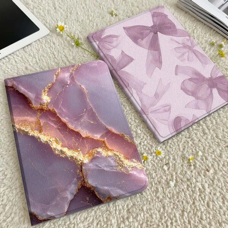 

Pink Agate Gold Vein Tablet Case For Xiaomi Redmi Mini Pad SE K 2 4 5 6 7 8 2023 2025 11 8.8 11.2 10.1 Pro Gift