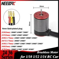 NEEBRC 2838 3650 3660 3670 Waterproof Brushless Motor for 1/8 1/10 1/12 1/14 1/16 RC Racing Car Crawler Wltoys 144001 Traxxas