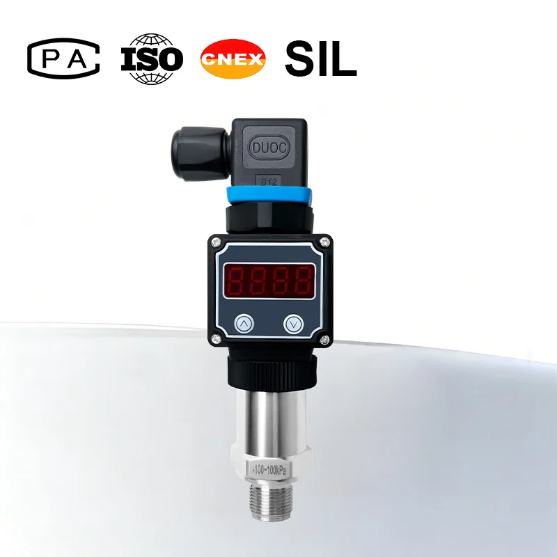 

High Precision 0.5% Hirschmann Digital Pressure Transmitter IP65 Protection Stainless Steel Diffused Silicon Core FMT131S 4-20mA