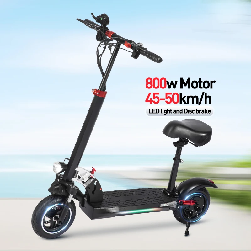 

STLF WJW CJM EU/US Warehouse Fast Shipping High Power E Scooters with Seats 48v 800w Tire 10inch High Speed