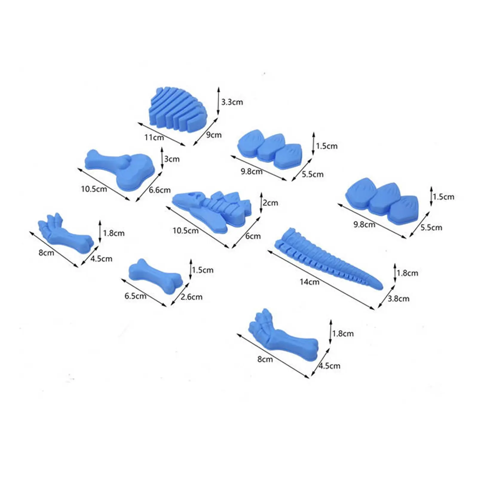 9-teiliges Spiel, Sandskelett, Dinosaurier-Spielzeug, Sommer- und Outdoor-Spiele für Kinder