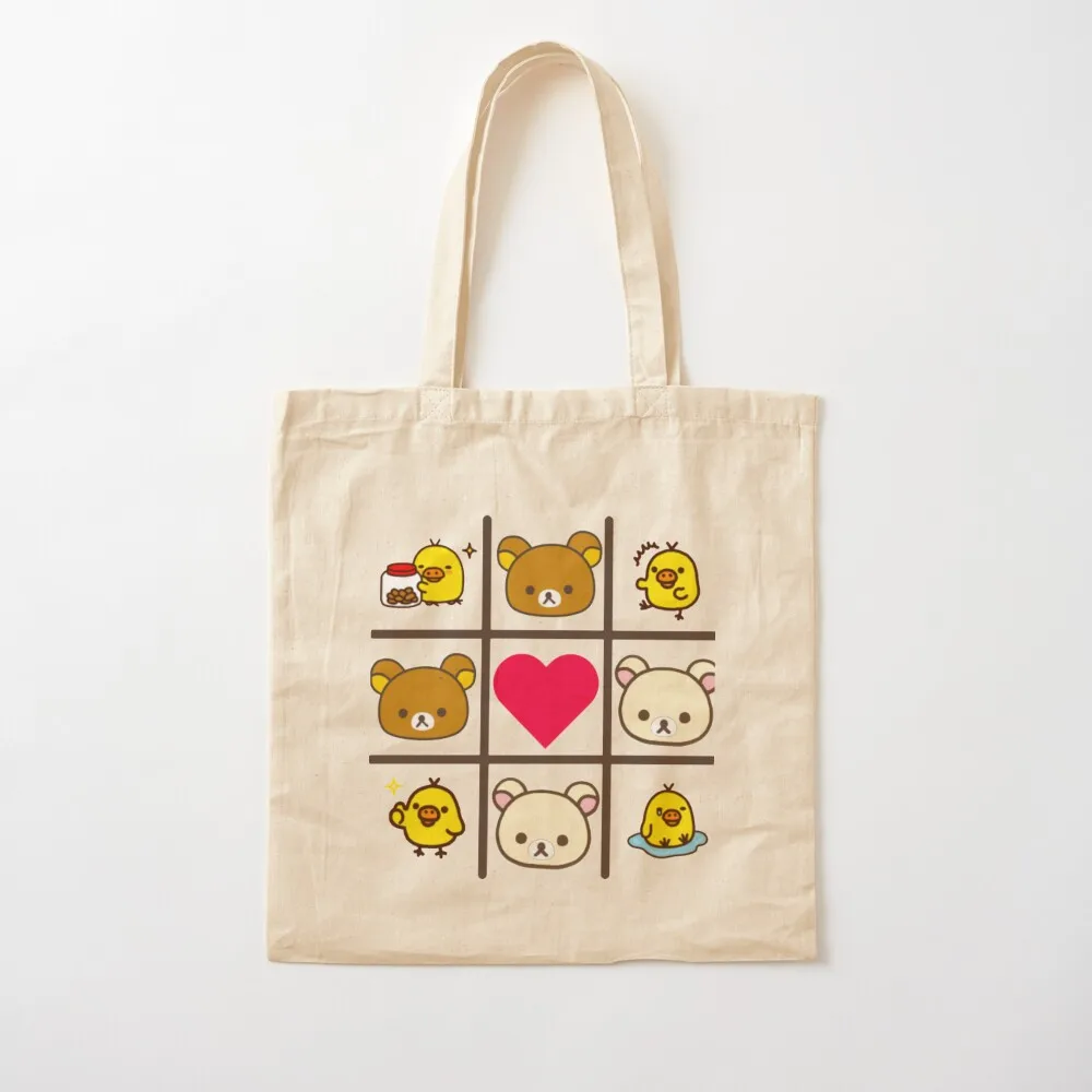 Rilakkuma Rilakkuma and friends Tote Bag حقيبة تسوق نسائية حقائب مخصصة حمل الحقائب الرجالية حقيبة كبيرة #2