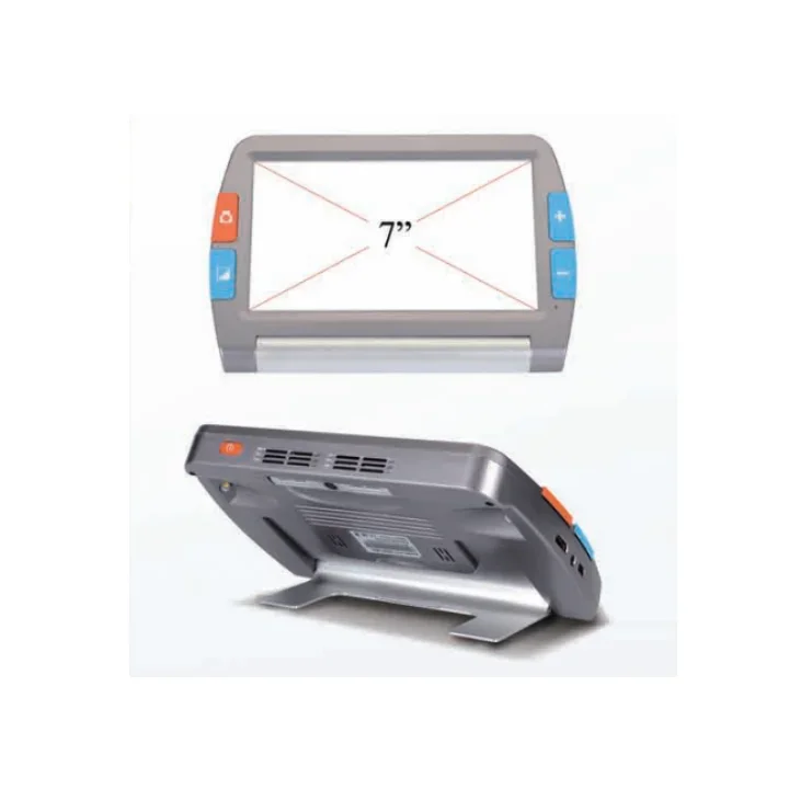 Lente d'ingrandimento video elettronica portatile con schermo da 7" per leggere giornali