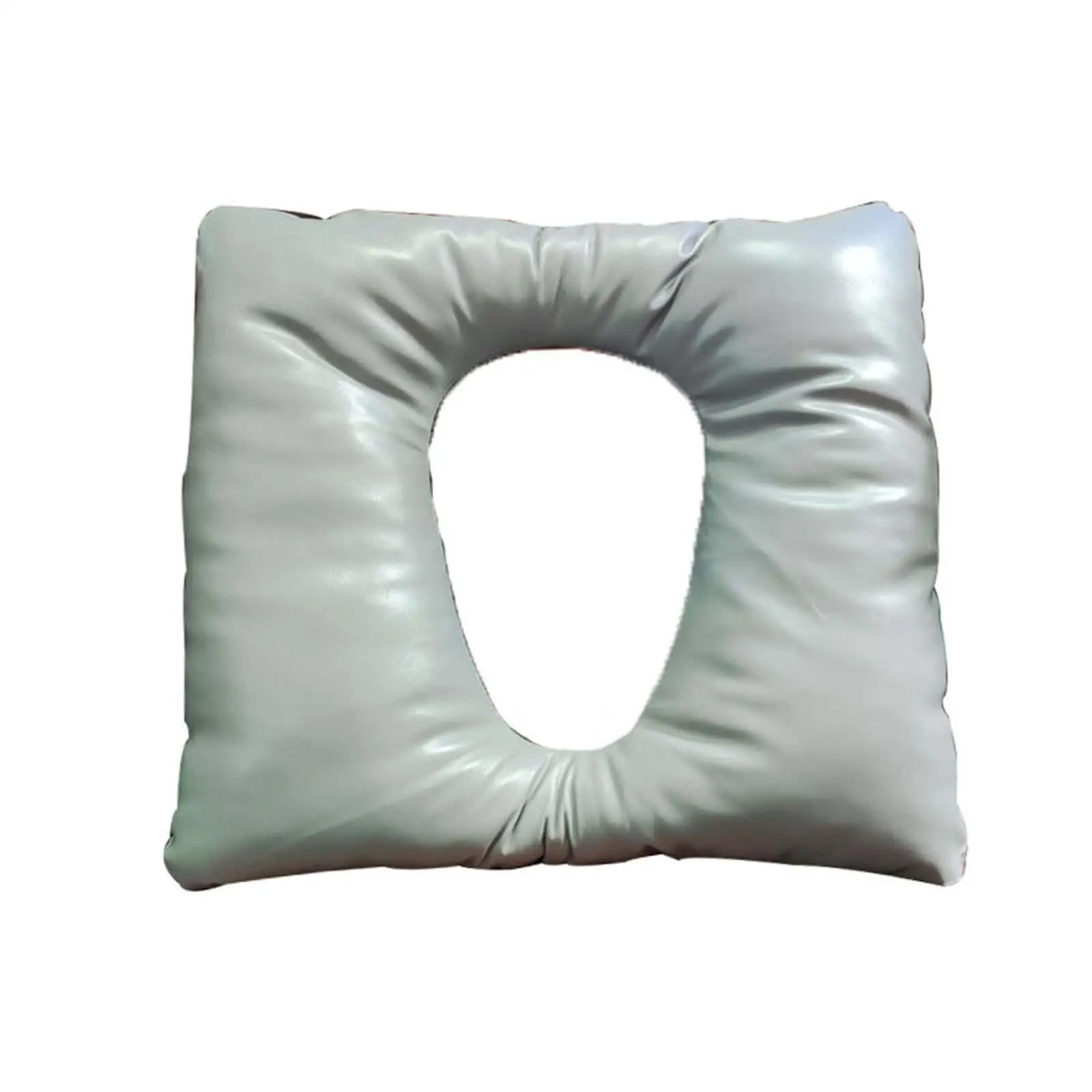 Waterproof PU Leather Commode Seat Cushion Thickened Sponge Padded Chair Cover for Elderly and