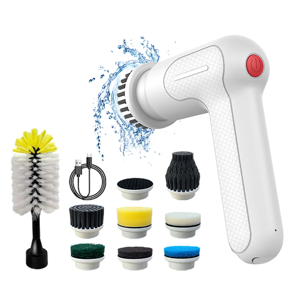 Wireless Electric Cleaning Brush Bathroom Window Kitchen Automotive Multifunctional Household Rotating Cleaning Machine for Home