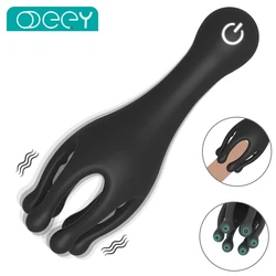 Glans Trainer for Men Powerful Vibrating Penis G Spot Masturbator Soft Fingertip  Prolong Endurance Massage Vibrator Erotic Toys