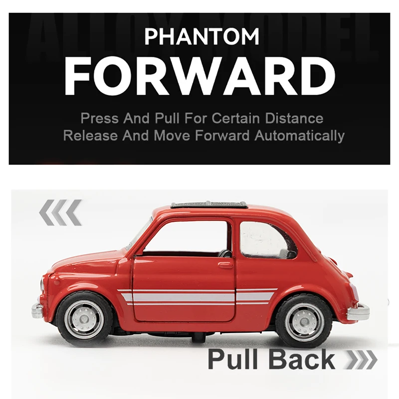 1:36 合金製 ヴィンテージ FAIT ダイキャストカーモデル クラシック プルバックカーモデル ミニチュア車両 レプリカ コレクションギフト