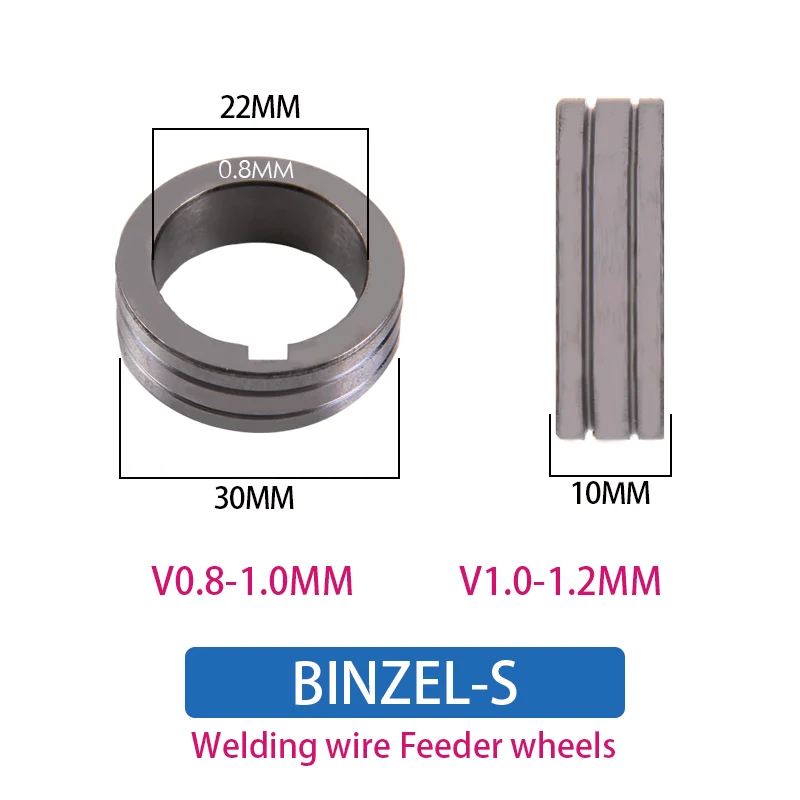 1PCS MIG Welding Wire Feeding Roll Panasonic Wire Feeder Wheel Roller 0.8 1.0 1.2 1.6mm V Binzel Wire Feeder Wheel Double Size