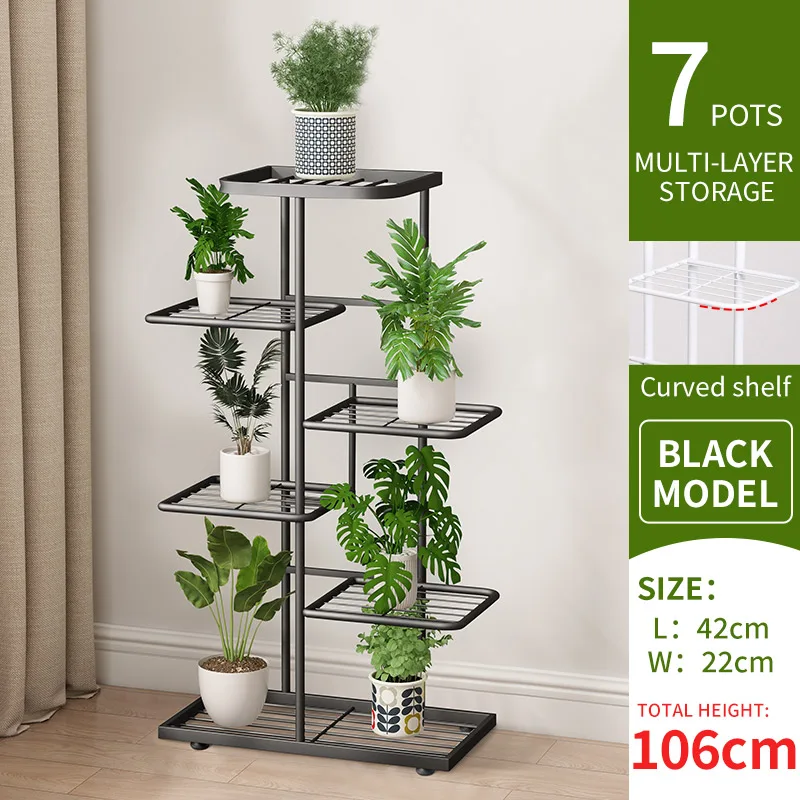 Plantenstandaard voor bloemen Ijzer 6/7/8 lagen Plantenplank Plantorganisator Opslag Plantenhouder Displaystandaard Tuindecoratie