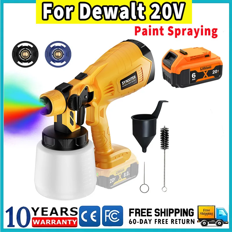 

1000 мл аккумуляторные инструменты для распыления краски, распылитель краски для Dewalt DCB200, аккумулятор DCB181 DCB201 DCB609, несколько моделей распыления