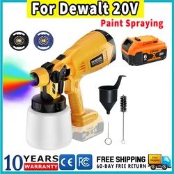 1000ML Cordless Paint Spraying Tools Paint Sprayer For Dewalt DCB200 Battery DCB181 DCB201 DCB609 Multiple Spray Patterns