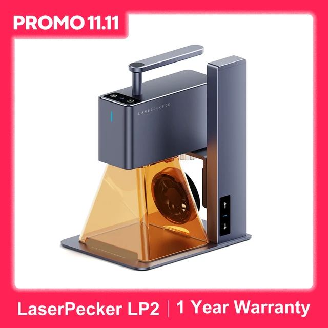 Laserpecker-ミニポータブルレーザー彫刻機,lp2,bluetooth 5.0, 5w,2k,木工用,DIYペーパーレザー -  AliExpress