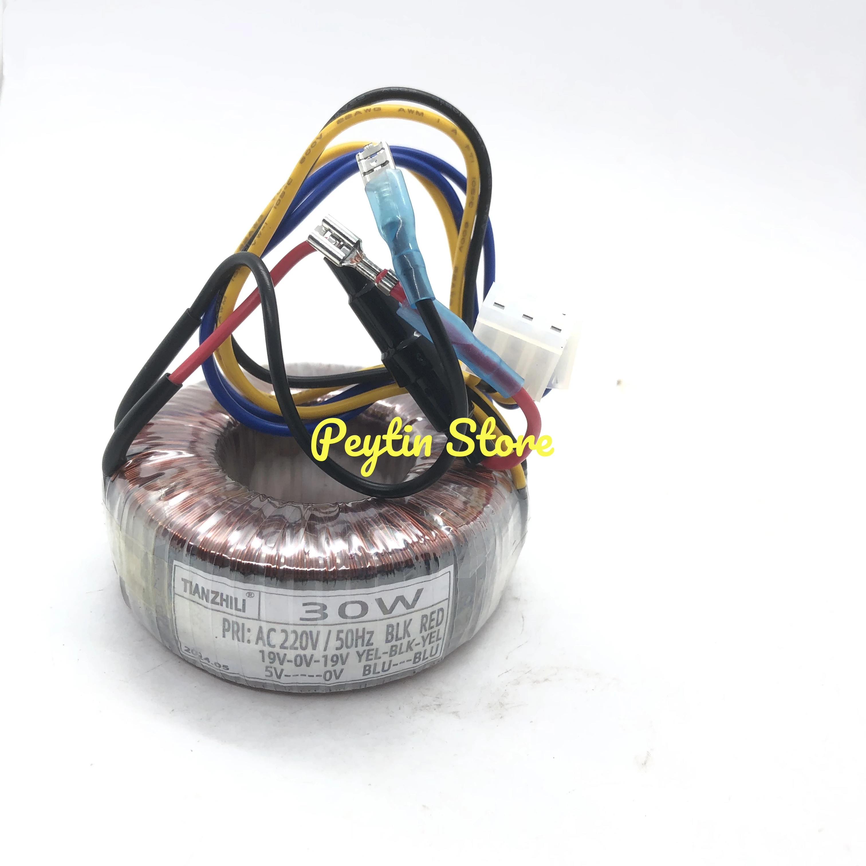 1Pc 30W 30VA Input 220V Output 19V-0-19V 5V Audio Accessories Ring Transformer