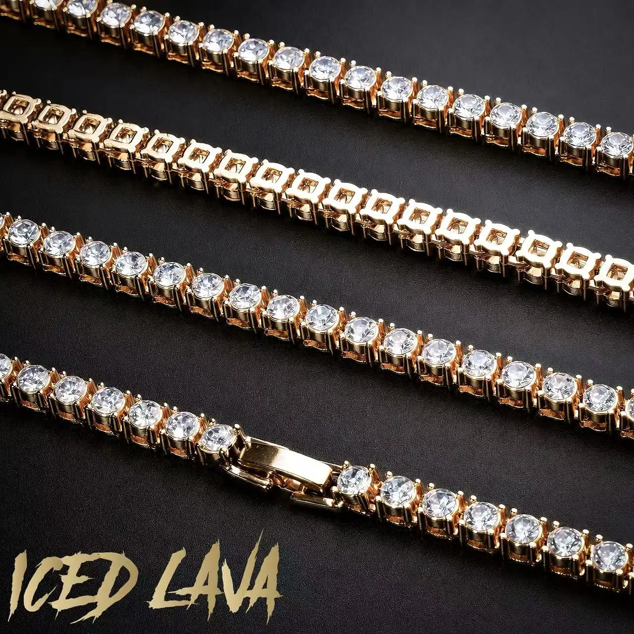 Hiphop 4MM Classica Tennis Necklace Iced Out 18/20inch Chain Punk Hiphop Men Fashion Hip Hop Jewelry Women Choker