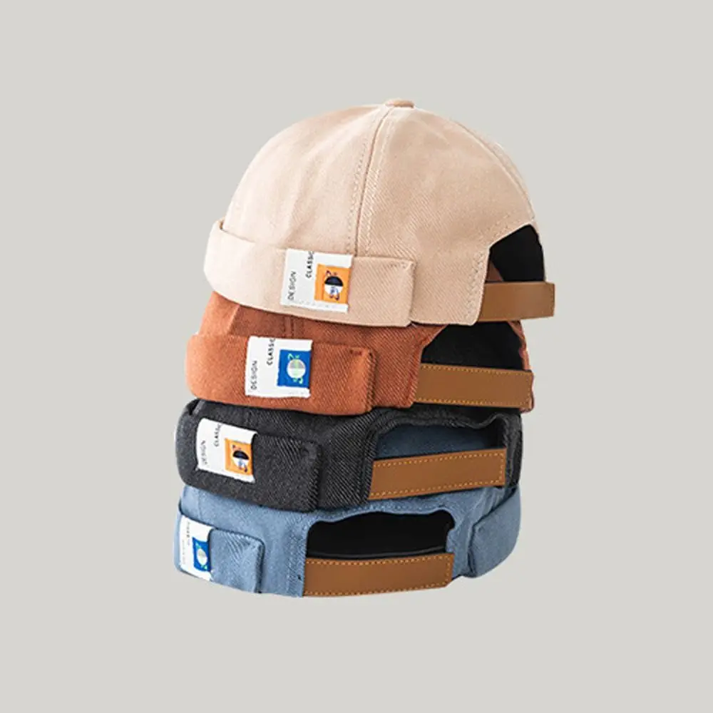 

Fashion Retro Sailor Cap Adjustable Casual Beanies Bonnet Brimless Hat Outdoor