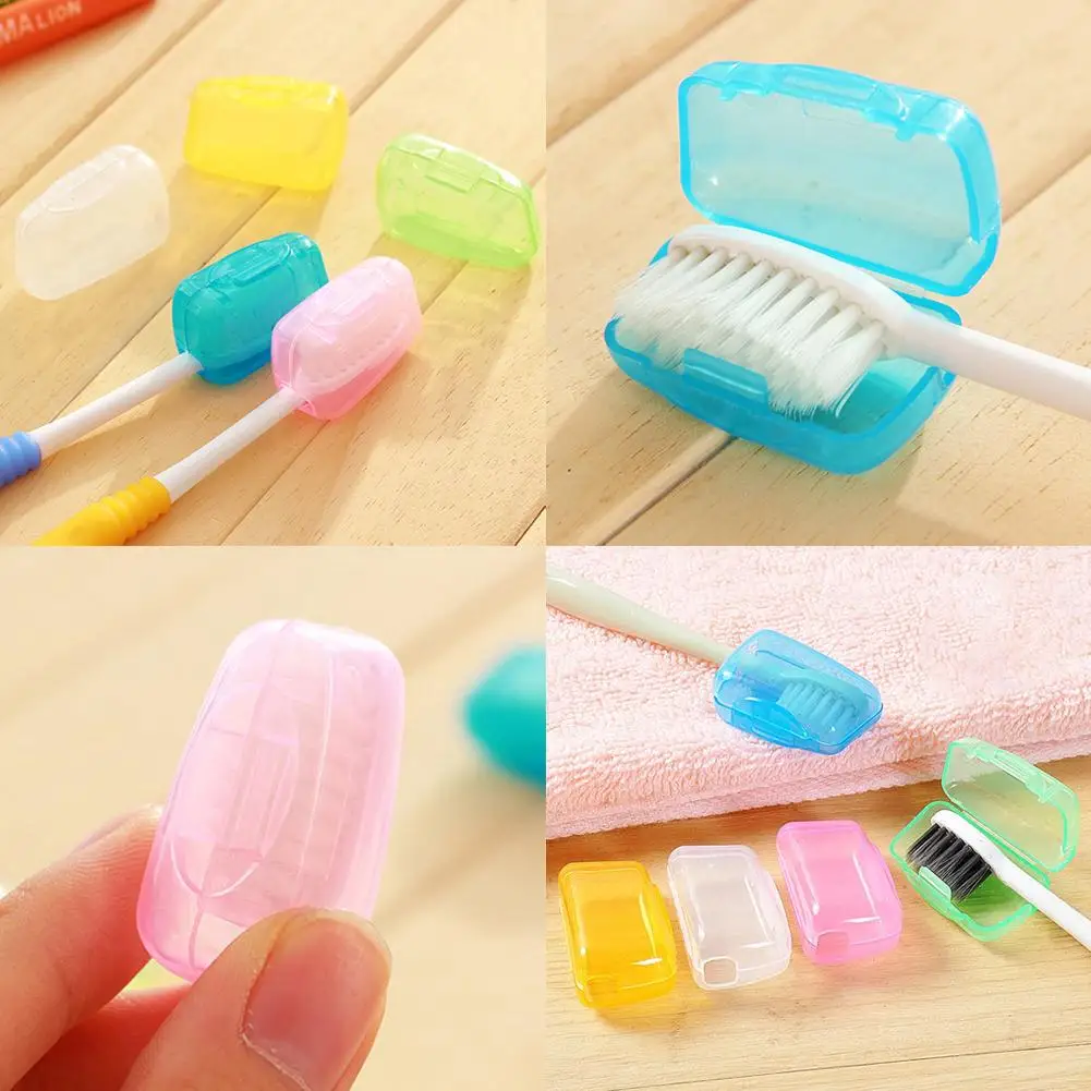 Toothbrush Head Cover Case Cap, Toothbrushes Protector, Camping Cap, Caminhadas, Armazenamento de Produtos Domésticos ao ar livre, Viagem Brus, C8L9, 1Pc