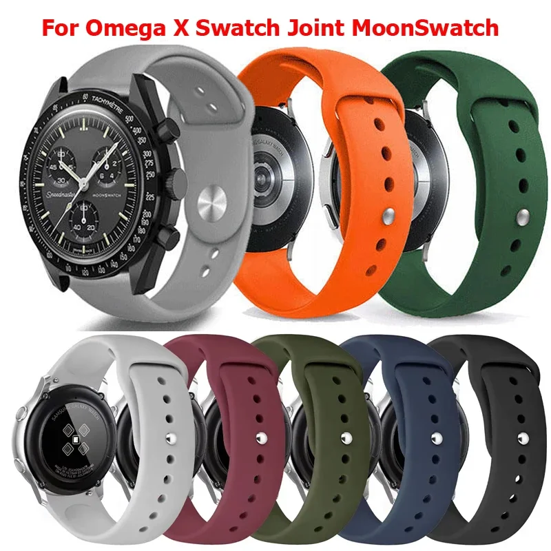Сменный силиконовый ремешок для Omega X Swatch Joint MoonSwatch Planet, спортивный браслет 20 мм, спортивный браслет Correa Band