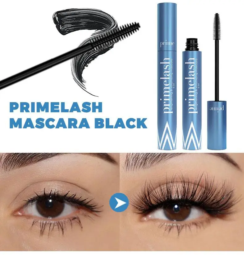 長くカールした黒いシルク繊維を含む、くっつきにくく、スパイラル状のメイクアップに伸びる防水マスカラ