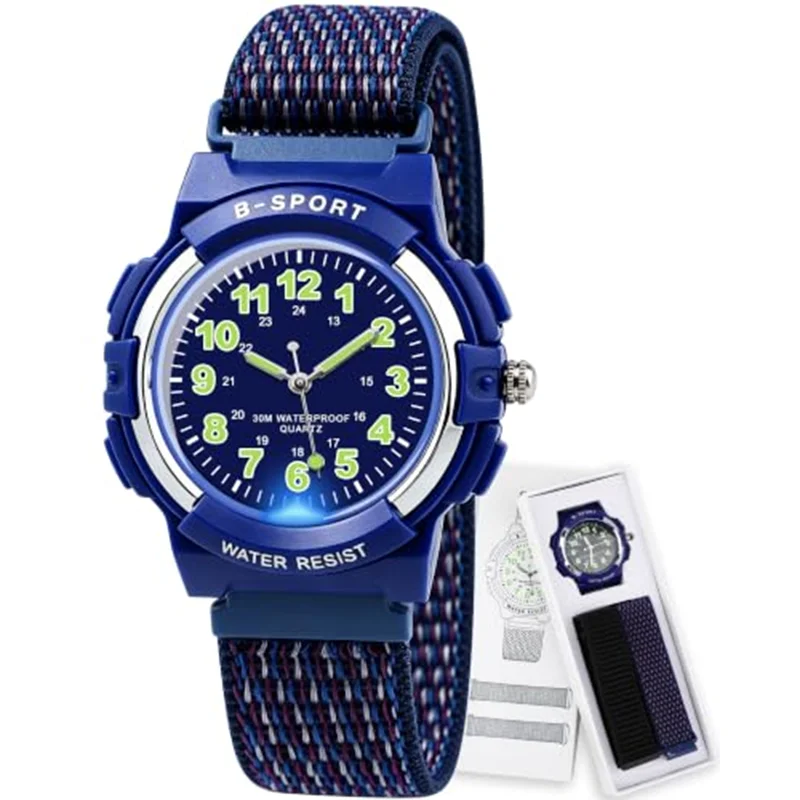 Socico New Sport Kid Watches For Girls Boys Gift Personality Clock Easy Read Children Silicone Flash Quartz Wristwatches