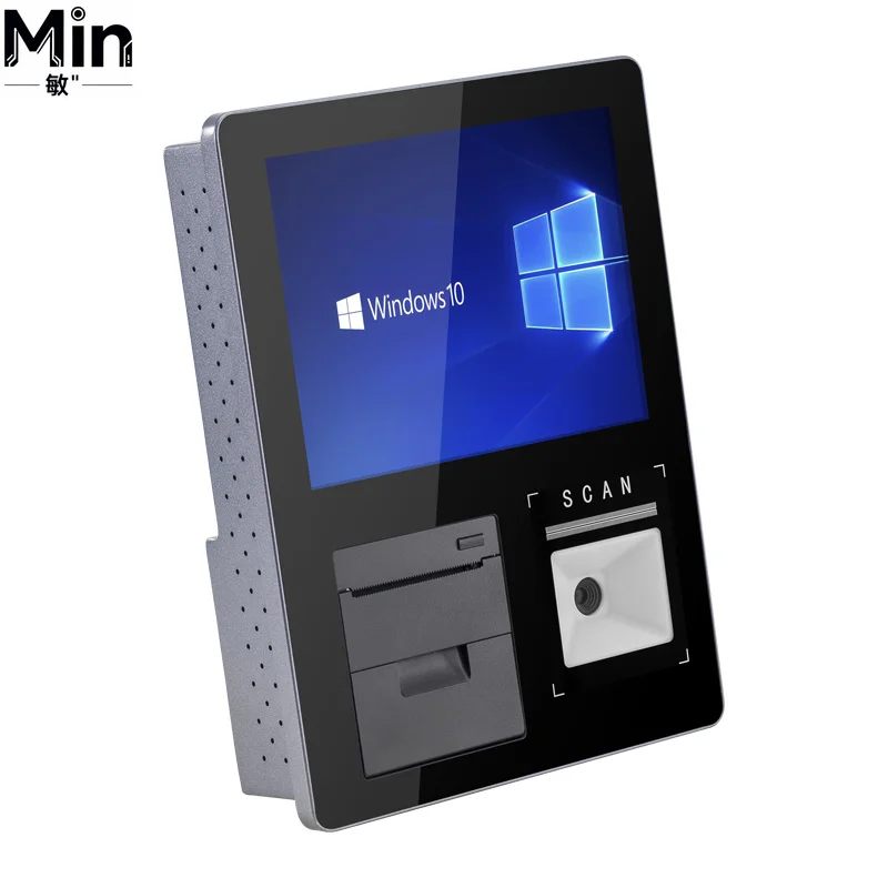 Window Style Price Checking Terminal Android Barcode Scanner with 58mm Receipt Printer