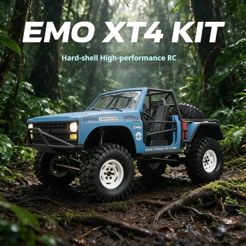 EMO XT4 Kit Hard Body High Performance Electric Remote Control Rock Crawler All-terrain Off-road Assembly Hobby Simulation Model