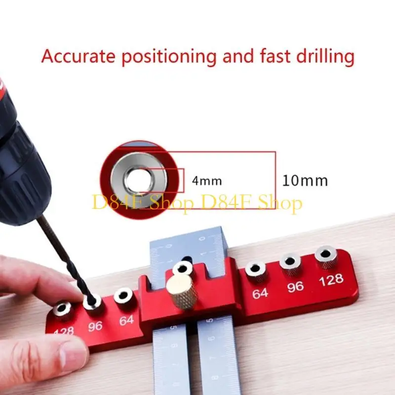 D84F Cabinet Hardware Jig Aluminum Alloy Adjustable Template for Fast Accurate Installation Door Drawer Knob Pull Handle