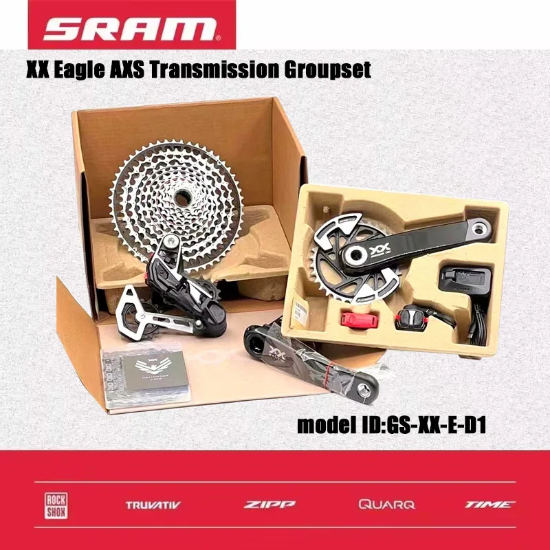 

SRAM XX Eagle AXS TRANSMISSION Groupset — шатуны XX EAGLE 165 мм, 170 мм, 175 мм, звездочка 32T XX T-TYPE 126L chian XS 1297 Кассета