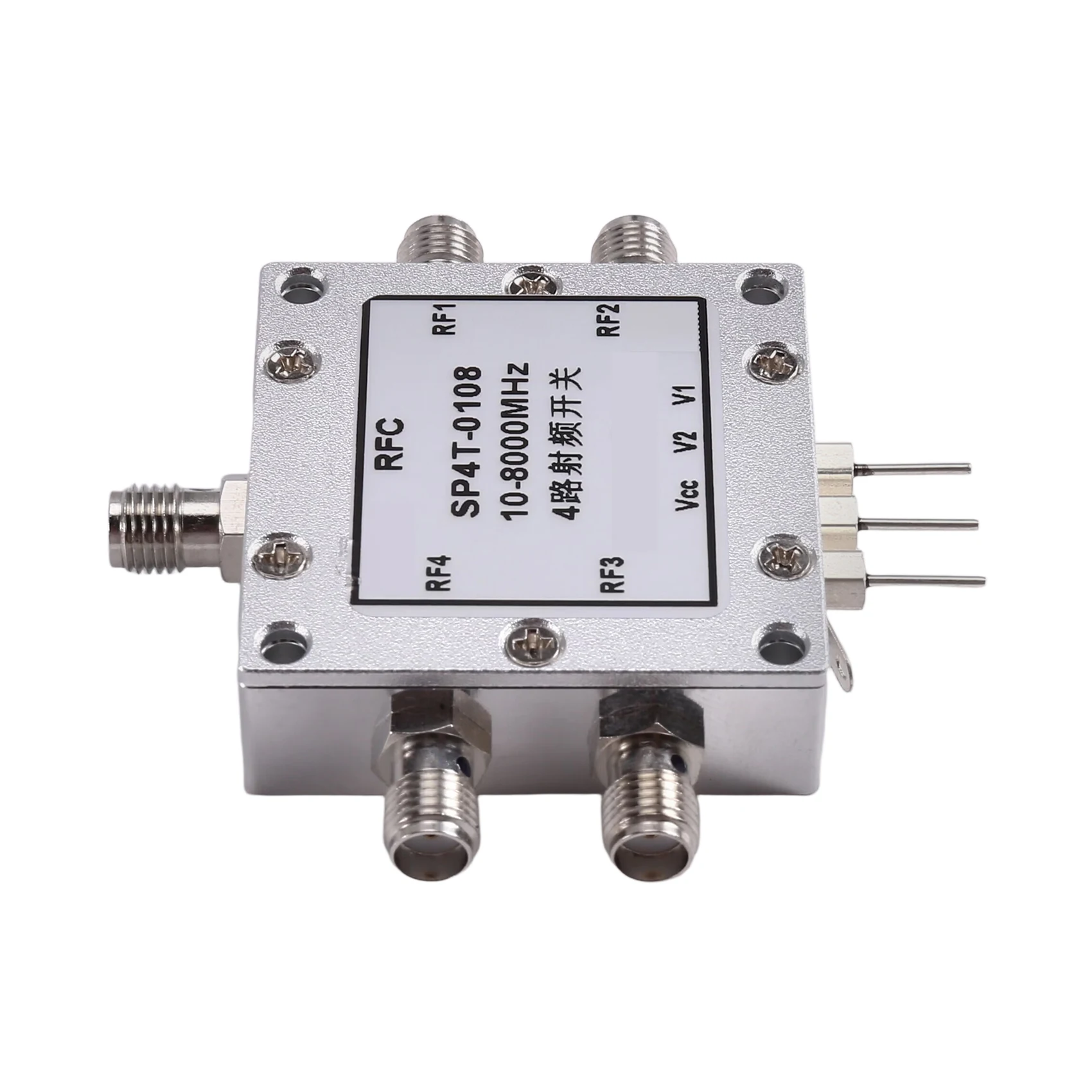 useful 0.01-8GHz for RF Switch SP4T-0108 Electronic Switch Switching Switch 4-Way for RF Microwave Switch 10-8000MHz