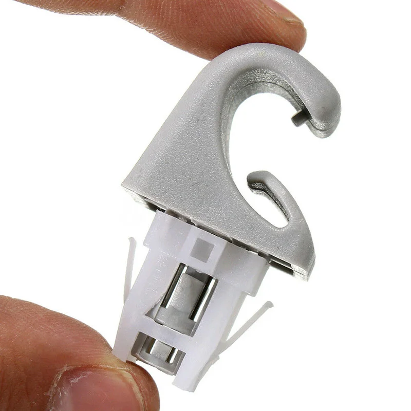 Gray Sun Visor Clip Hook Bracket Car Interior Plastic Sunvisor Fastener Clip Trim for Toyota Camry Corolla Highlander Prius/RAV4