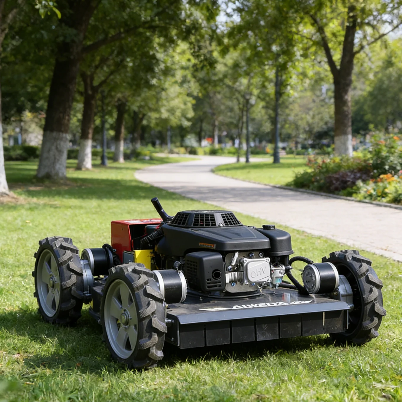 Customized High-Demand Export Remote Control Lawn Mower Hot Sale in Worldwide Market Popular for Gardening and Agriculture flail