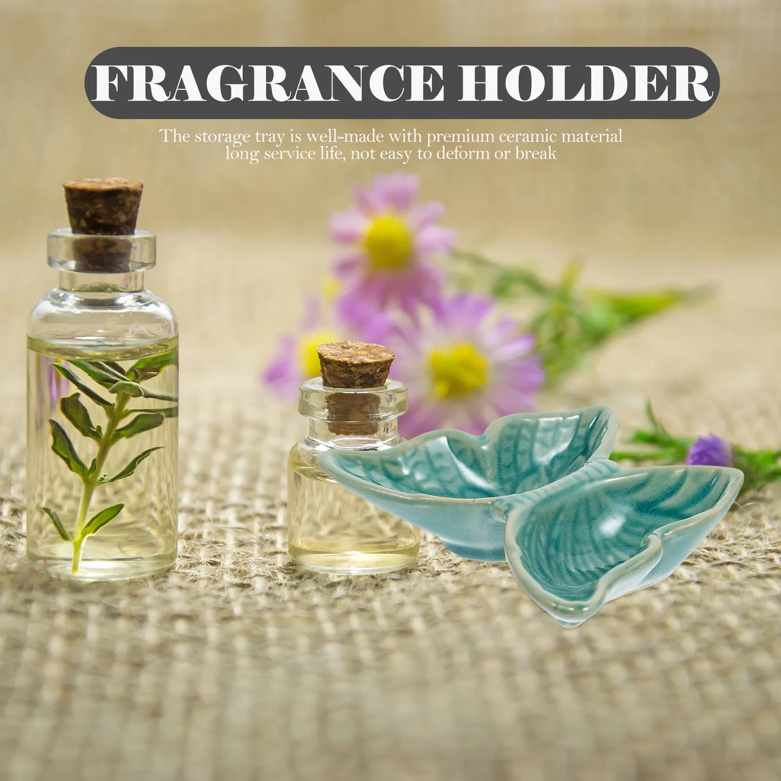 Ceramic Essential Oil Tray for Salon Spa Aromatherapy Storage Exquisite Craftsmanship Fragrance Holder Plate Beauty Supplies