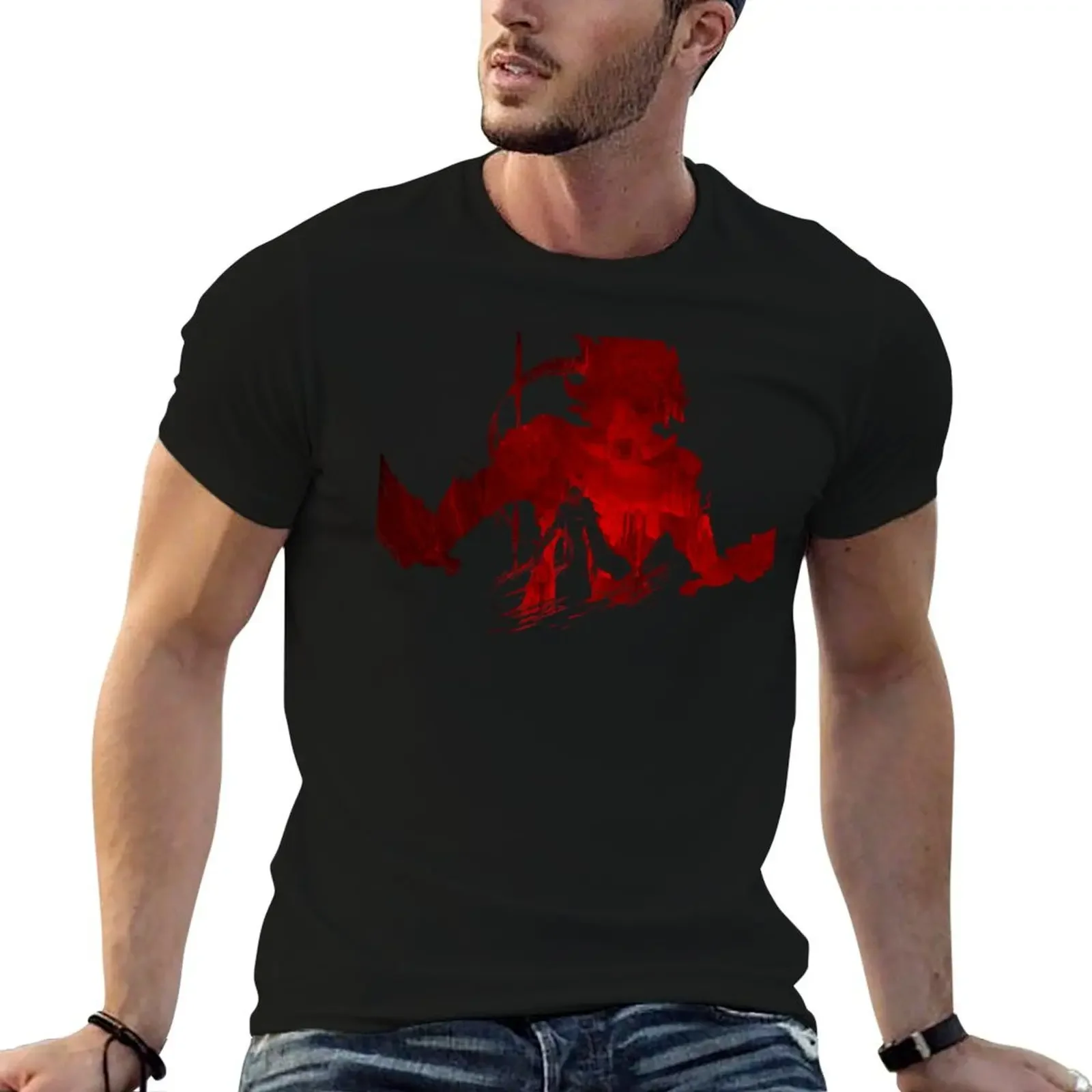 Battle of Caelid Red ver.:General Radahn vs Malenia T-Shirt luxury clothing labubu blacks big and tall t shirts for men