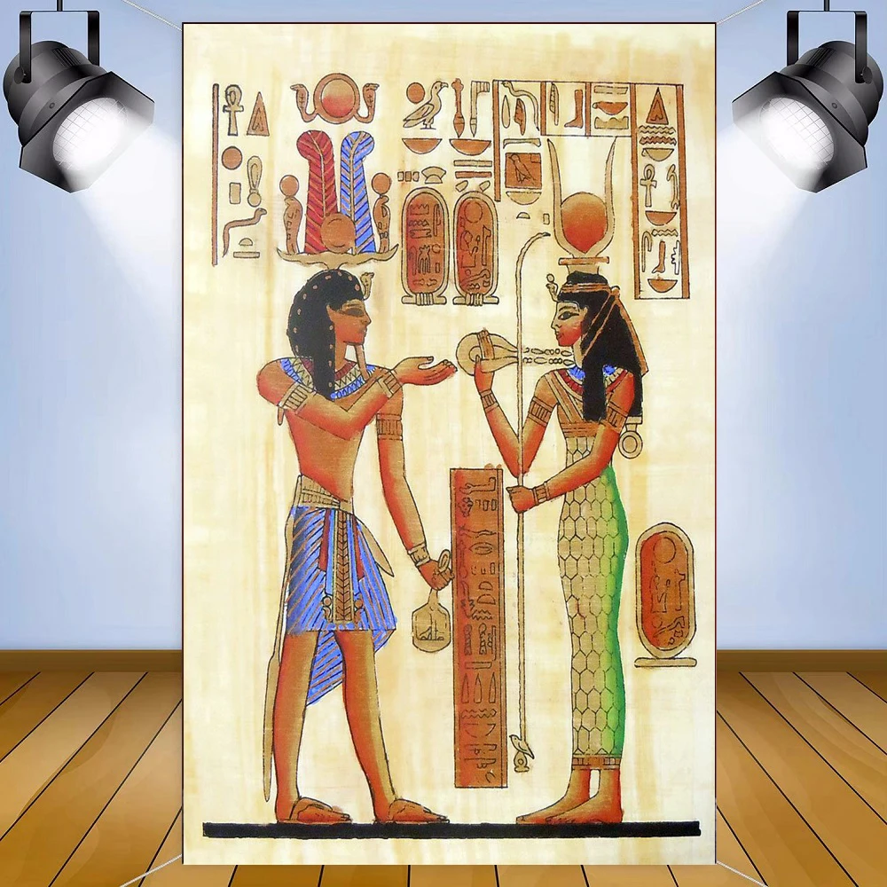 Photography Backdrop Ancient Egyptian Mural Background Egypt Pharaohs History Ancient Temple Backdrop Portraits Egypt Party